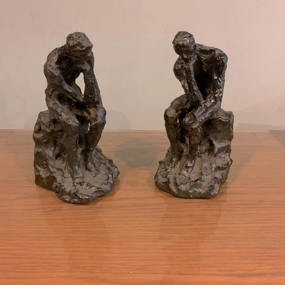“The Thinker” Bookends